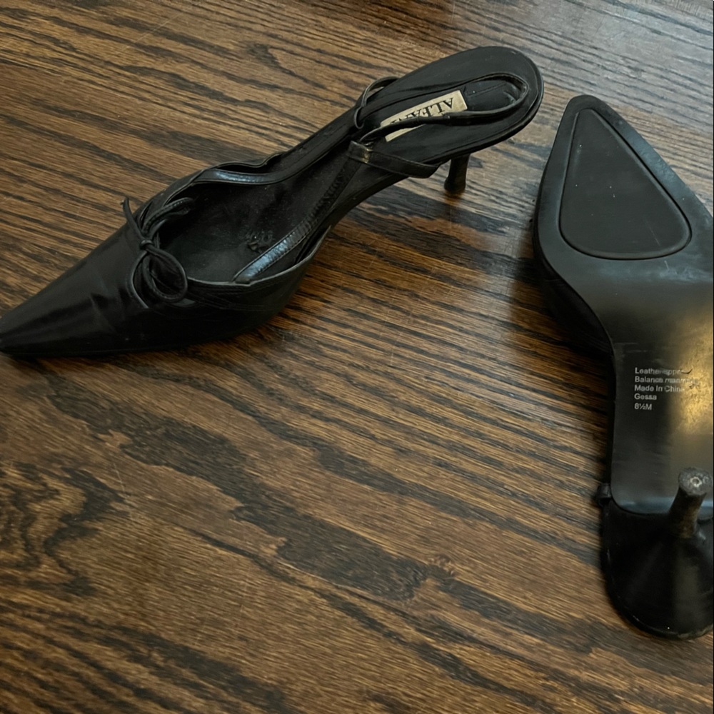 Black evening shoes